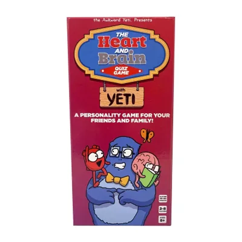 Nutt Heads The Awkward Yeti Presents: The Heart And Brain Quiz Game Card Game