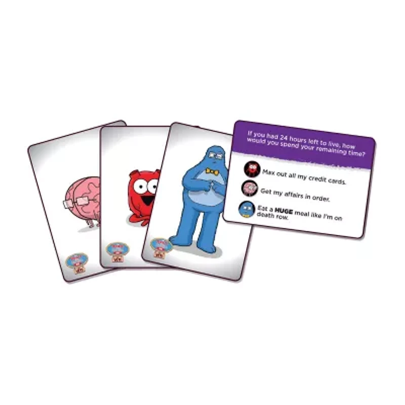 Nutt Heads The Awkward Yeti Presents: The Heart And Brain Quiz Game Card Game