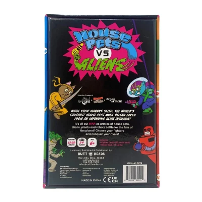 Nutt Heads The Awkward Yeti Presents: House Pets Vs Aliens Card Game
