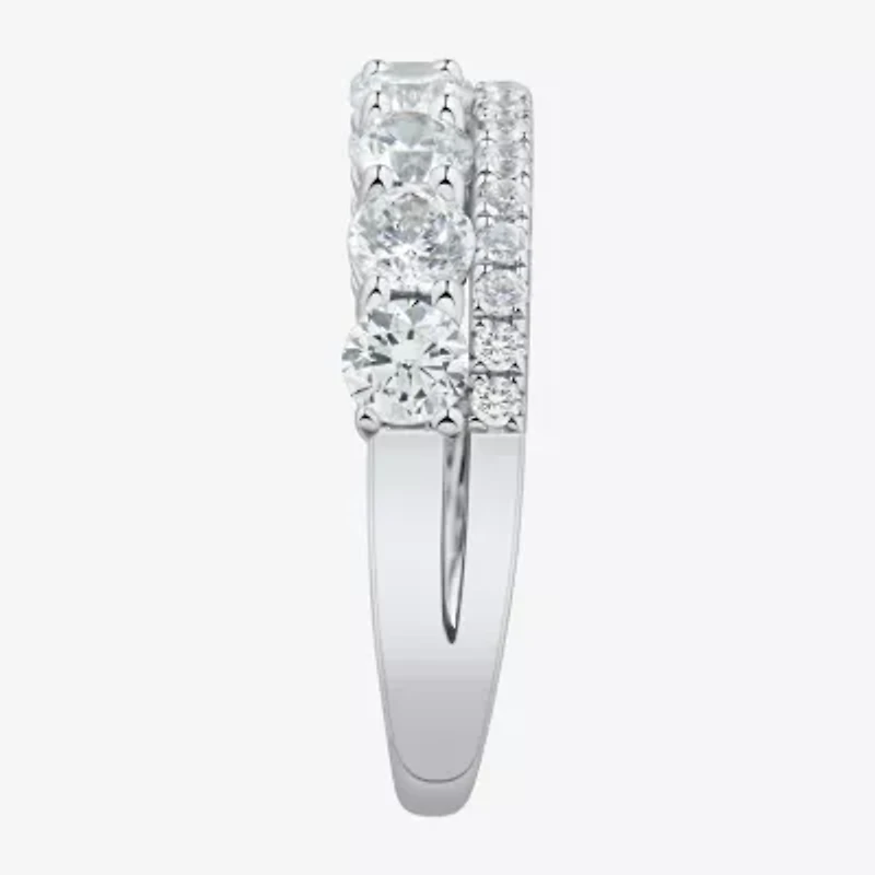 Womens 1 1/4 CT. T.W. White Diamond 10K Gold Anniversary Wedding Band
