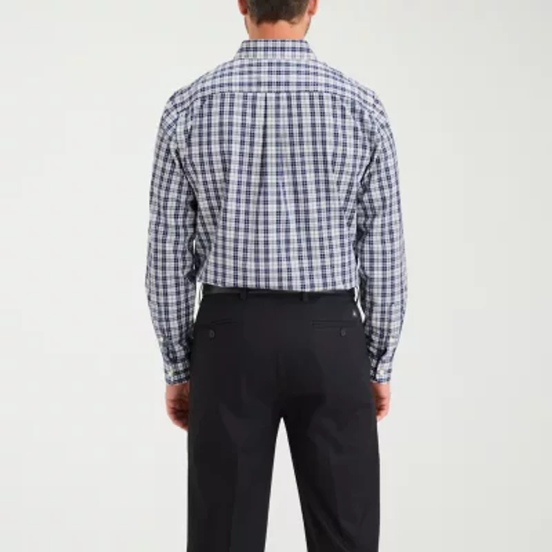Dockers Stain Defender Mens Long Sleeve Regular Fit Button-Down Shirt