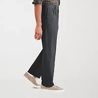 Dockers Signature Iron Free Khaki With Stain Defender Mens Comfort Waistband Classic Fit Pleated Pant