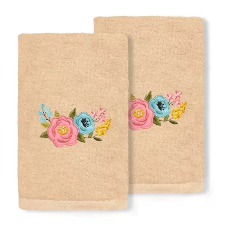 Linum Home Textiles Primavera Embroidered 2-pc. Hand Towel