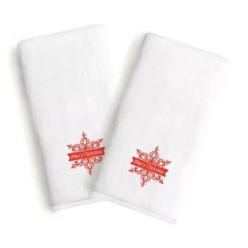 Linum Home Textiles Merry Christmas 2-pc. Hand Towel