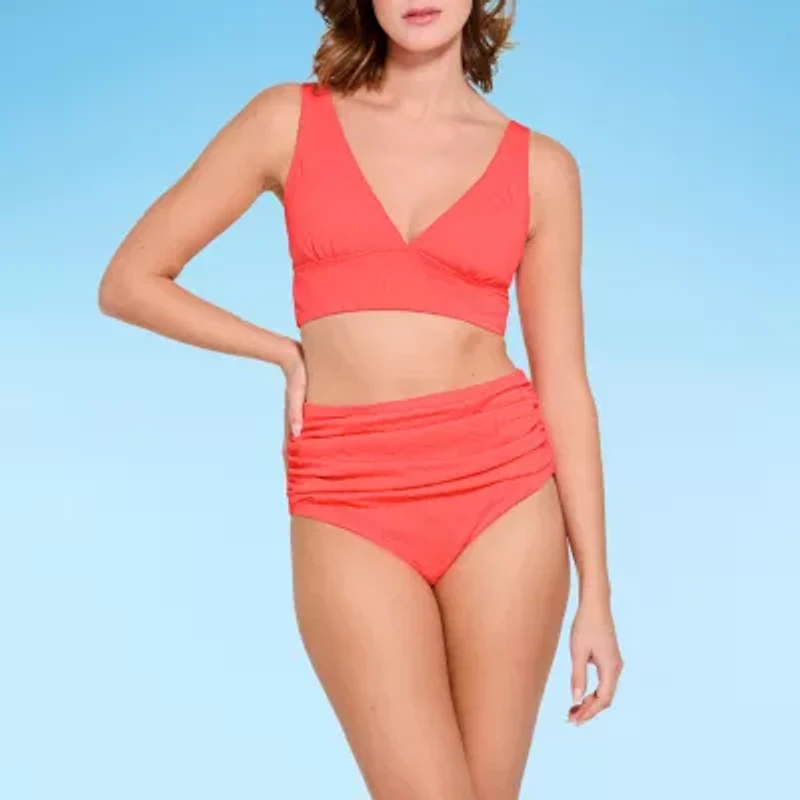 Mynah Jacquard Midkini Swimsuit Top