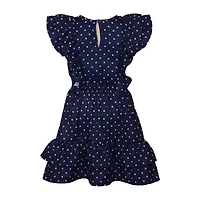 Bonnie Jean Big Kid Girls Short Sleeve Ruffled Fit + Flare Dress