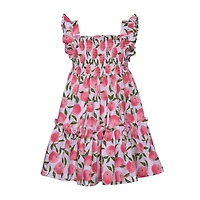 Bonnie Jean Little & Big Kid Girls Sleeveless Ruffled Sleeve Empire Waist Dress