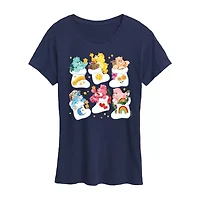 Womens Crew Neck Short Sleeve Regular Fit Care Bears Graphic T-Shirt