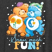 Womens Crew Neck Short Sleeve Regular Fit Care Bears Graphic T-Shirt