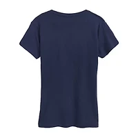 Womens Crew Neck Short Sleeve Regular Fit Care Bears Graphic T-Shirt