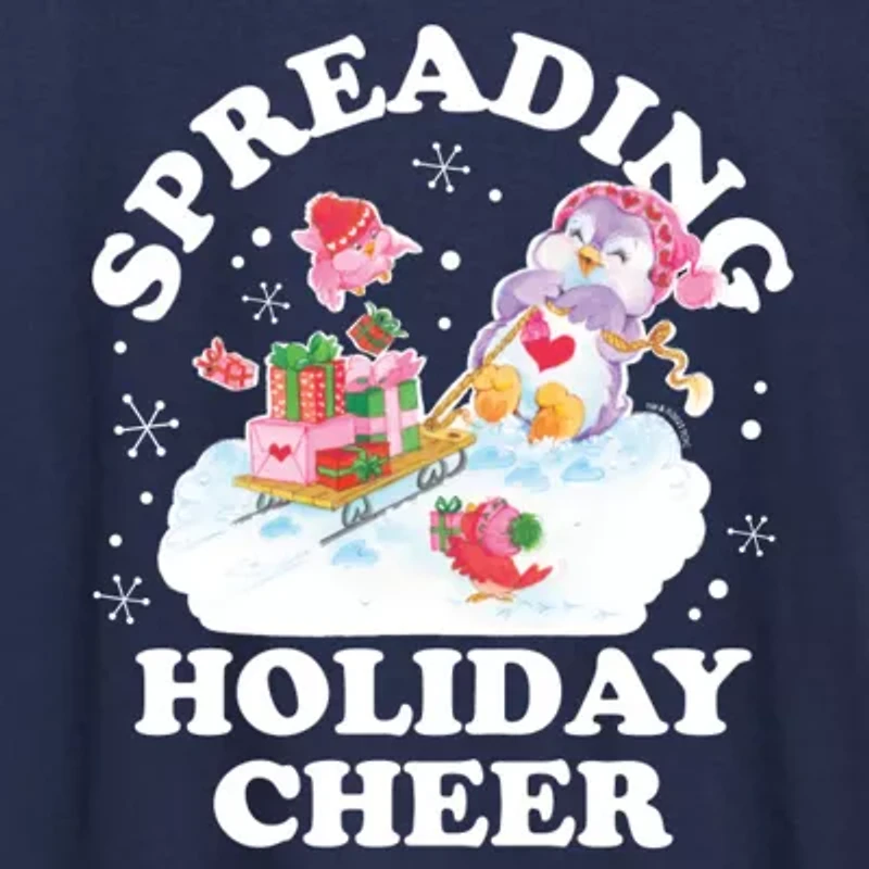 Womens Crew Neck Short Sleeve Regular Fit Care Bears Graphic T-Shirt