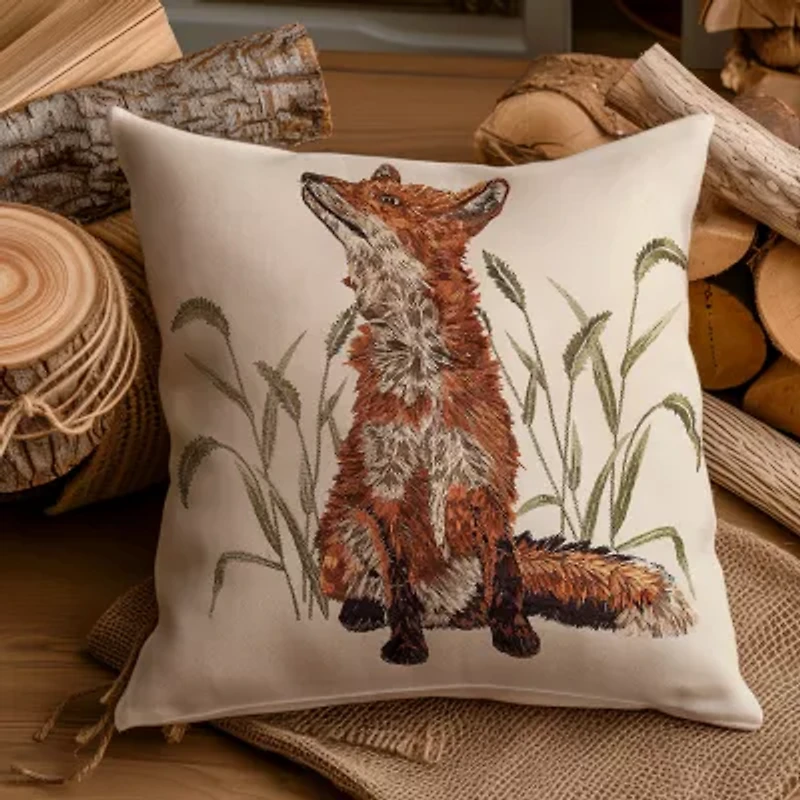 Your Lifestyle By Donna Sharp Fox Square Throw Pillow
