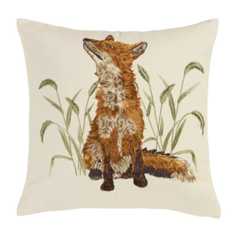 Your Lifestyle By Donna Sharp Fox Square Throw Pillow