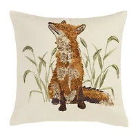 Your Lifestyle By Donna Sharp Fox Square Throw Pillow