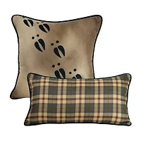 Donna Sharp Plaid Tracks Square Throw Pillow