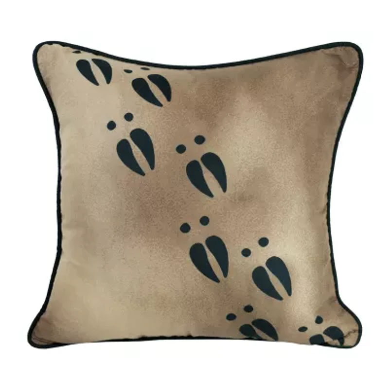 Donna Sharp Plaid Tracks Square Throw Pillow