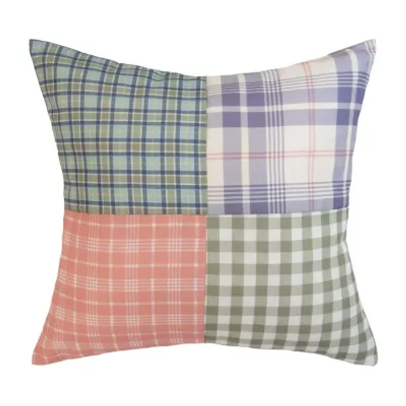Donna Sharp Plaid Pig 2-pc. Square Throw Pillow