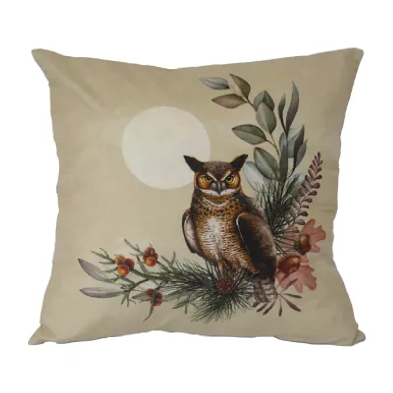 Donna Sharp Plaid, Owl 2-pc. Square Throw Pillow