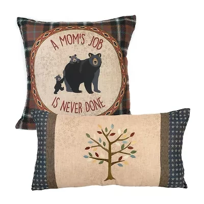 Donna Sharp Momma Bear 2-pc. Square Throw Pillow