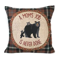 Donna Sharp Momma Bear 2-pc. Square Throw Pillow