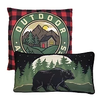Donna Sharp Bear Mountain 2-pc. Square Throw Pillow