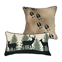 Donna Sharp Deer Tracks 2-pc. Square Throw Pillow