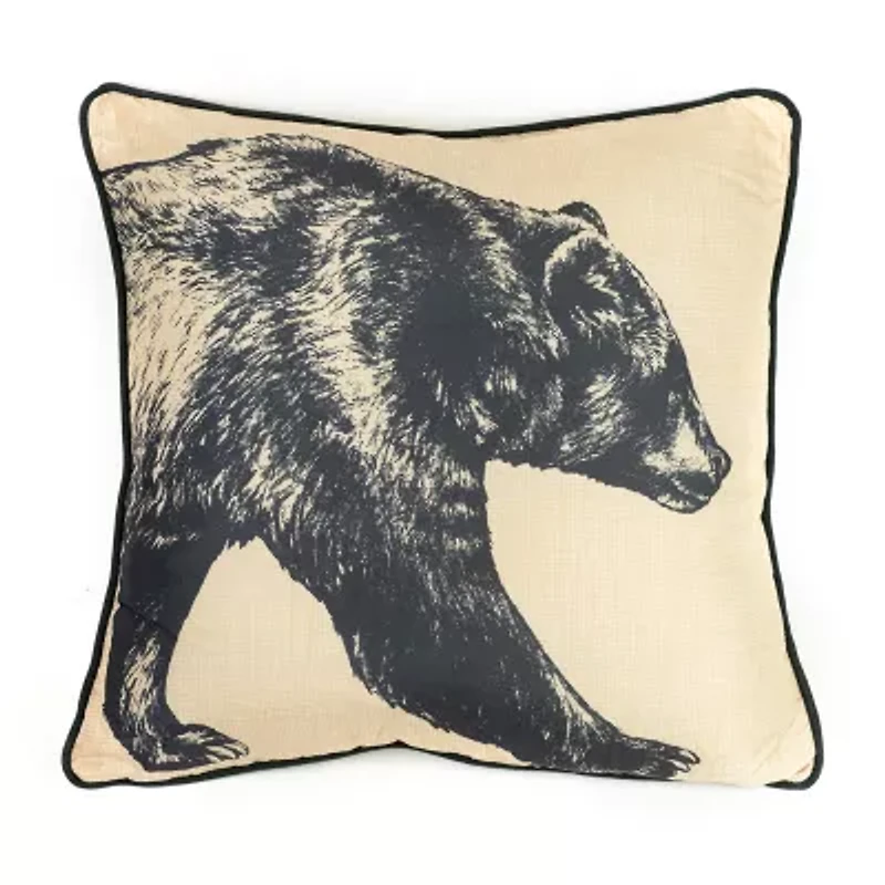 Donna Sharp Plaid,  Bear 2-pc. Square Throw Pillow