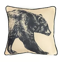 Donna Sharp Plaid,  Bear 2-pc. Square Throw Pillow