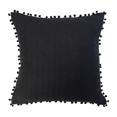 Donna Sharp Pompom Square Throw Pillow