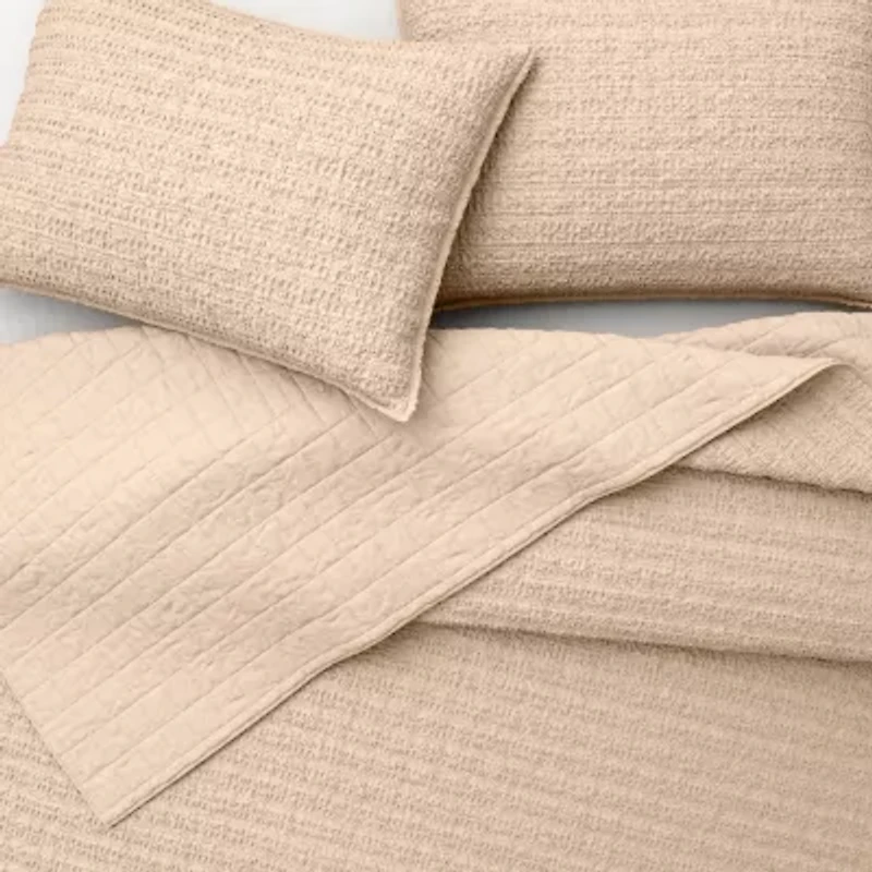 Linery Cotton Waffle Weave 3-pc. Quilt Set