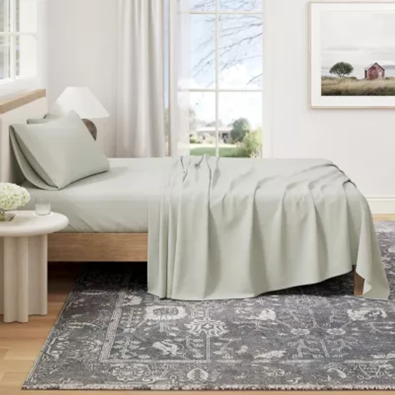 Linery Deers Trees Reversible Quilt Set