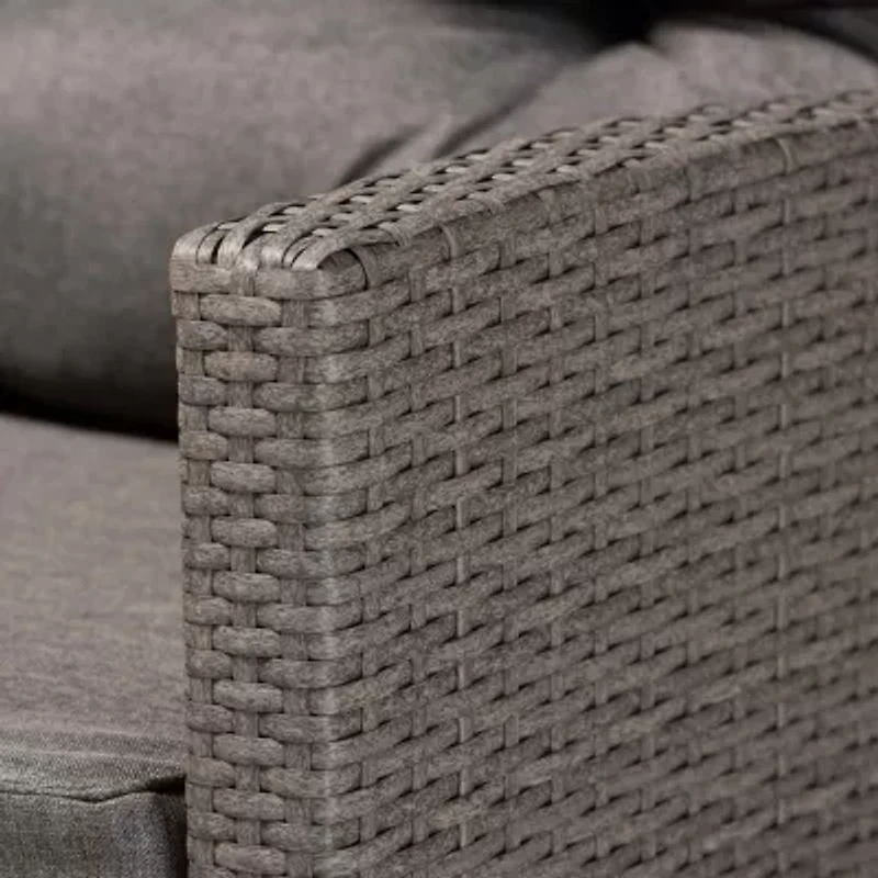 Baxton Studio Darian Rattan 4-Piece Patio Set