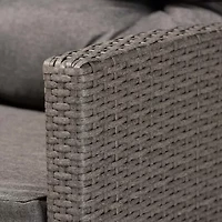 Baxton Studio Darian Rattan 4-Piece Patio Set