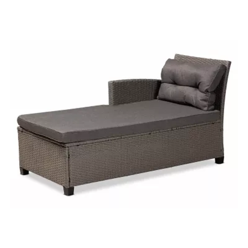 Baxton Studio Darian Rattan 4-Piece Patio Set