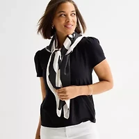 Liz Claiborne Branch Printed Leaf Square Scarf