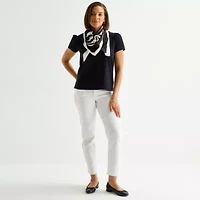 Liz Claiborne Branch Printed Leaf Square Scarf