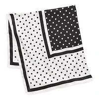 Liz Claiborne Black Dots Square Scarf