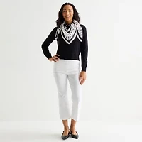 Liz Claiborne Black Dots Square Scarf