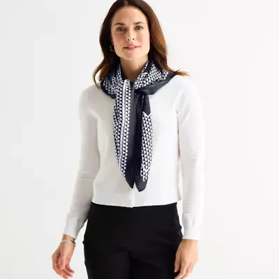 Liz Claiborne Geo Triangle Square Scarf