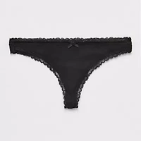 Arizona Body Cotton with Lace Thong