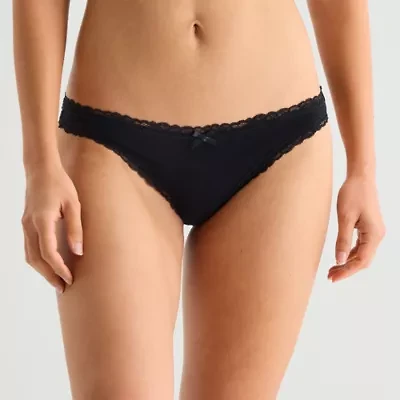 Arizona Body Cotton with Lace Thong