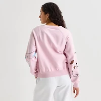 Womens Long Sleeve Button Hello Kitty Juniors Cardigan