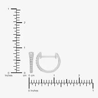 Limited Quantities! Womens Diamond Accent Natural White Diamond 14K Gold 9.5mm Hoop Earrings