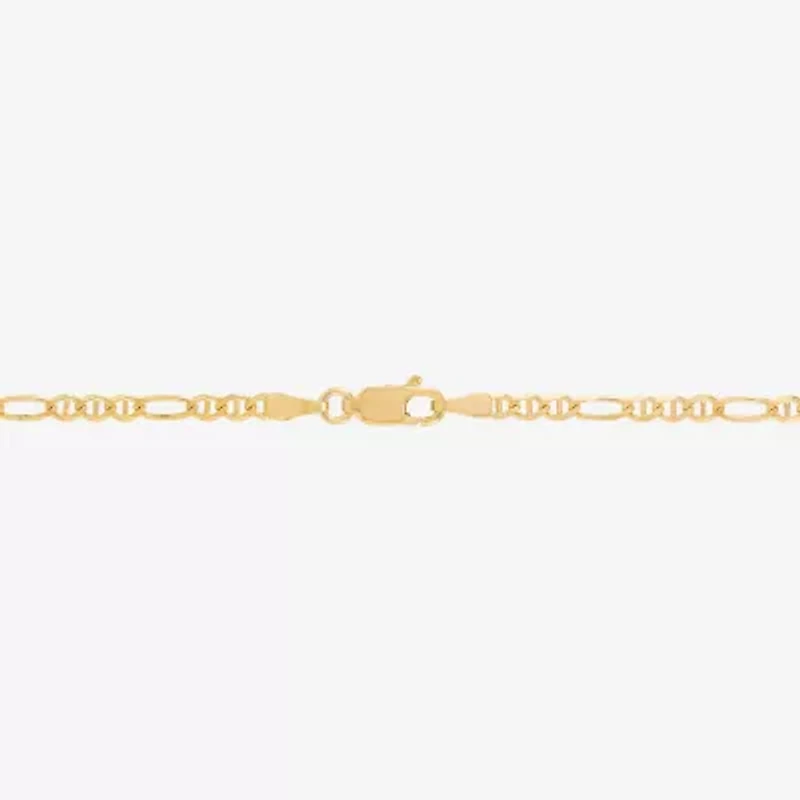 Made in Italy 14K Gold 18 Inch Figaro Chain Necklace