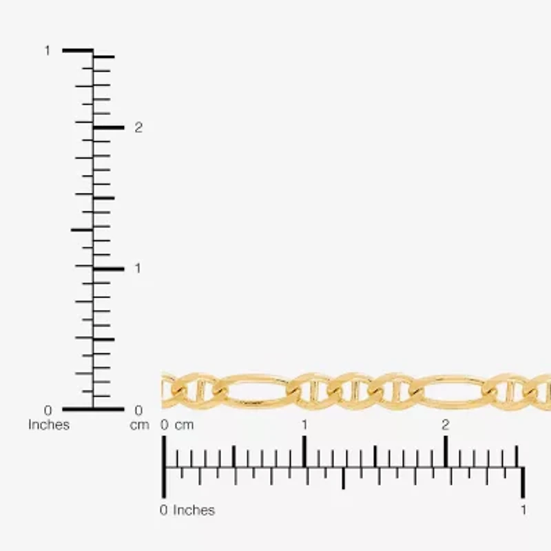 Made in Italy 14K Gold 18 Inch Figaro Chain Necklace