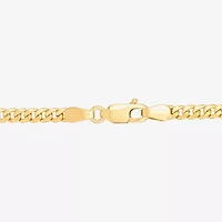 Made in Italy Womens 14K Gold 7.5 Inch Hollow Chain Bracelet