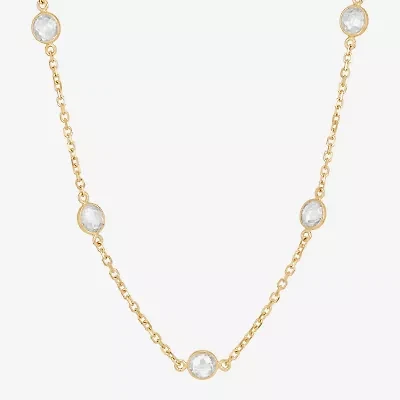 Gold Addiction Womens 10K Gold 17 Inch Link Chain Necklace