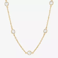 Gold Addiction Womens 10K Gold 17 Inch Link Chain Necklace