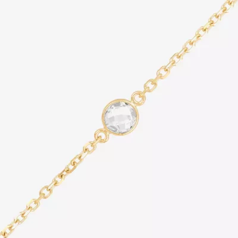 Gold Addiction Womens 10K Gold 17 Inch Link Chain Necklace