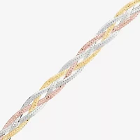 Made in Italy Womens 14K Gold 7.5 Inch Herringbone Chain Bracelet